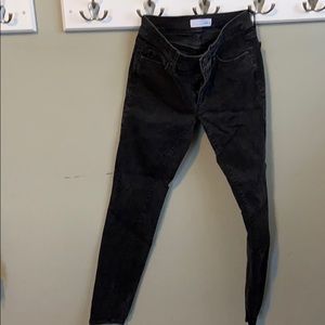 Loft Distressed Black Jeans size 00